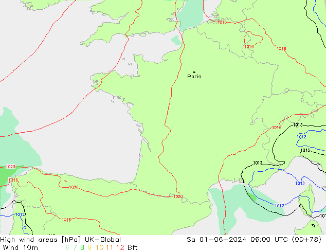 High wind areas UK-Global  01.06.2024 06 UTC