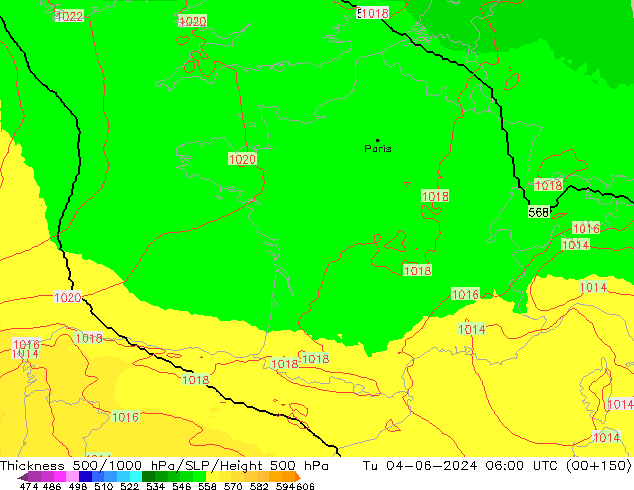 Thck 500-1000hPa UK-Global Ter 04.06.2024 06 UTC