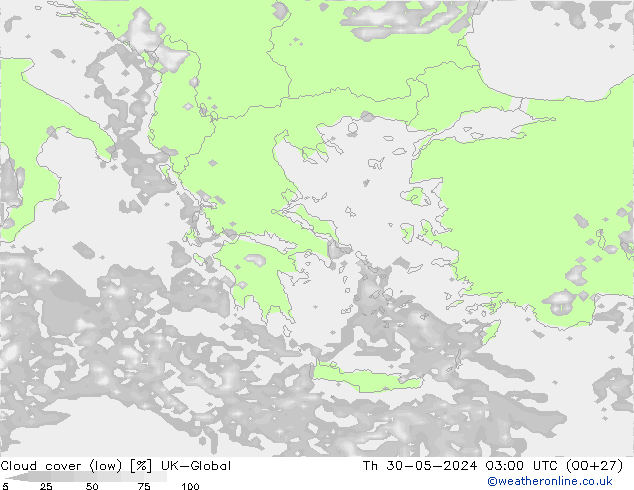 zachmurzenie (niskie) UK-Global czw. 30.05.2024 03 UTC