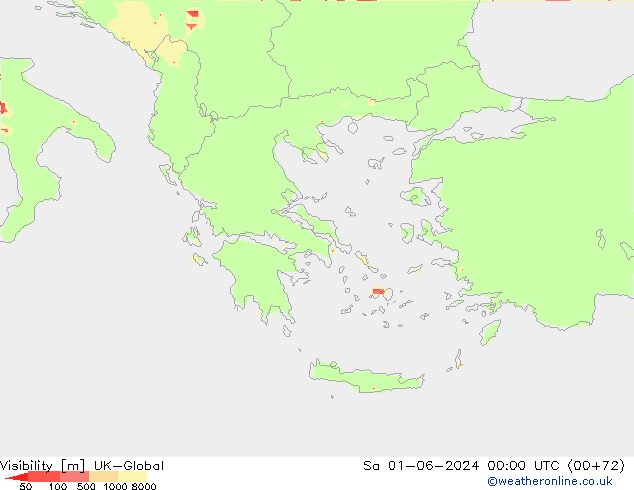 Dohlednost UK-Global So 01.06.2024 00 UTC