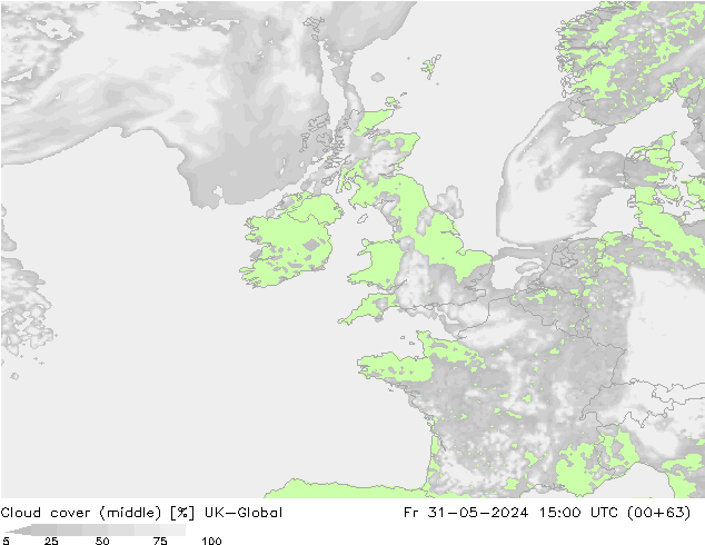 Cloud cover (middle) UK-Global Fr 31.05.2024 15 UTC