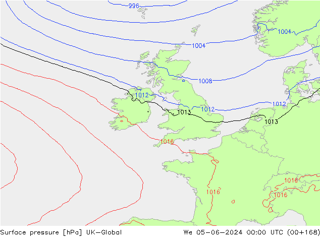 приземное давление UK-Global ср 05.06.2024 00 UTC