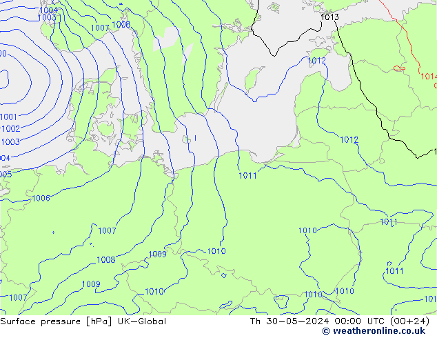 Yer basıncı UK-Global Per 30.05.2024 00 UTC