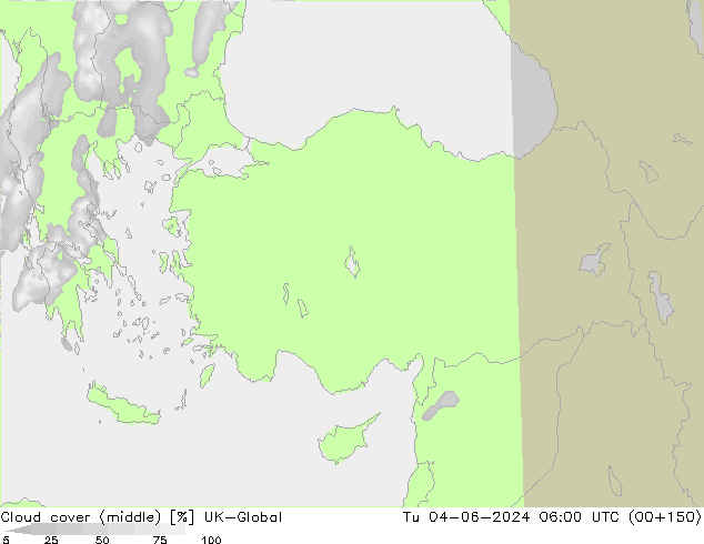Nuages (moyen) UK-Global mar 04.06.2024 06 UTC