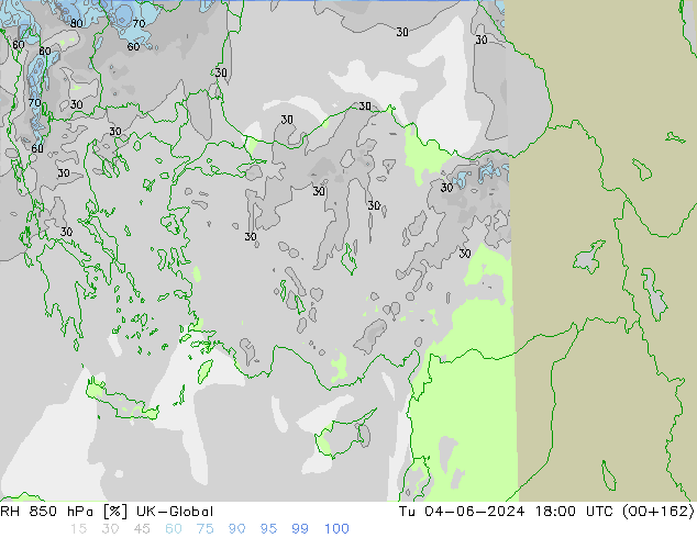 850 hPa Nispi Nem UK-Global Sa 04.06.2024 18 UTC