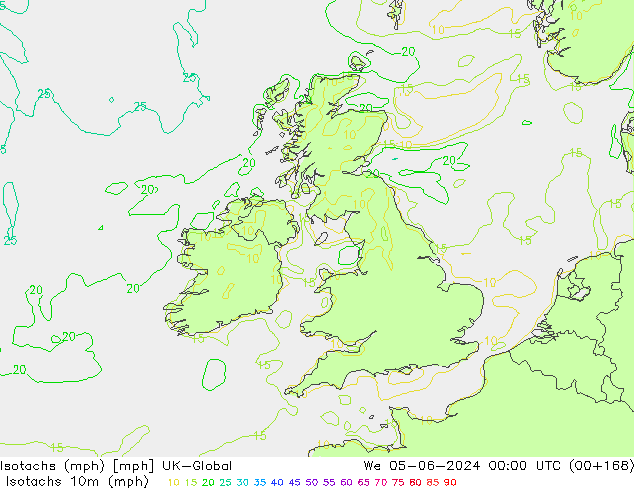 Isotachs (mph) UK-Global  05.06.2024 00 UTC