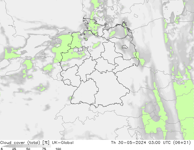 Wolken (gesamt) UK-Global Do 30.05.2024 03 UTC