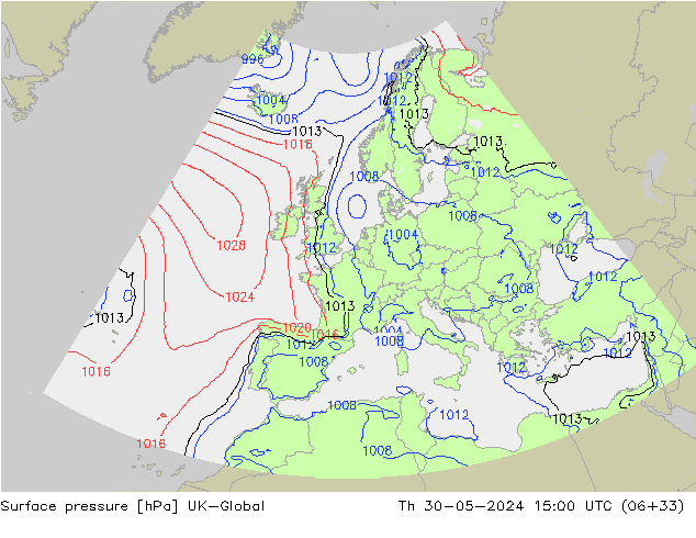 pression de l'air UK-Global jeu 30.05.2024 15 UTC