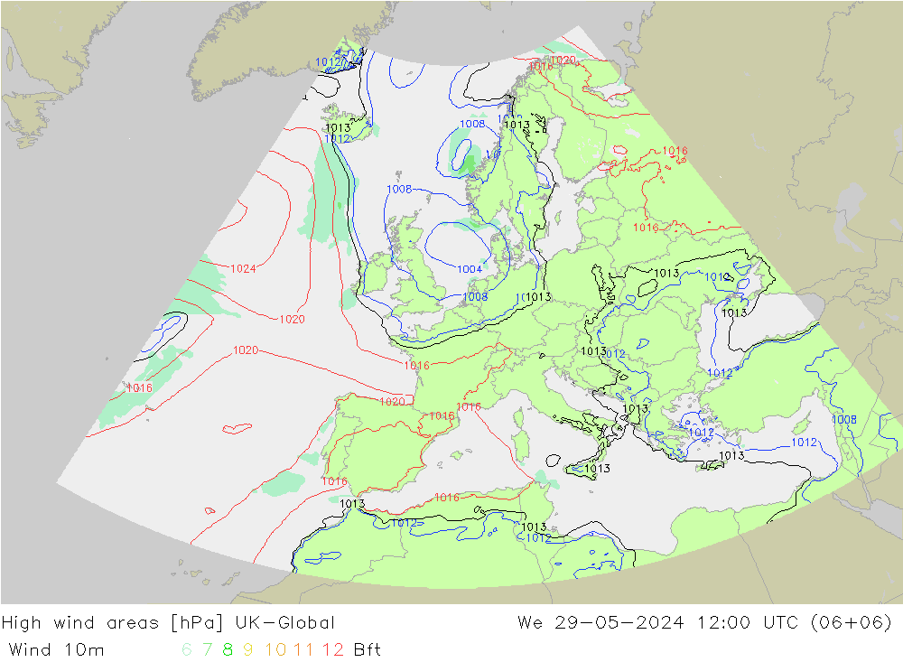 High wind areas UK-Global ср 29.05.2024 12 UTC