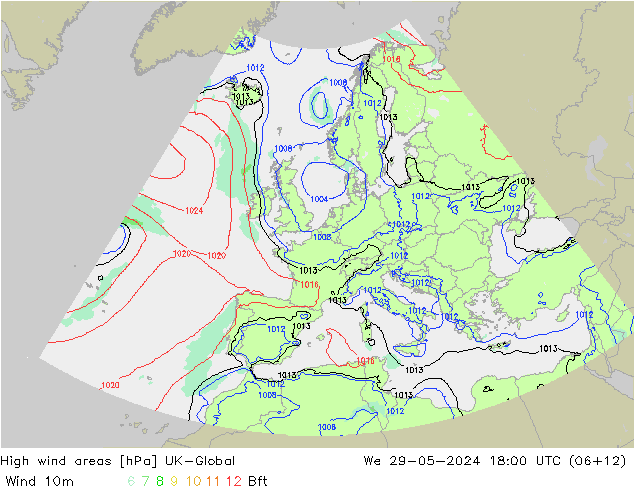 High wind areas UK-Global mer 29.05.2024 18 UTC