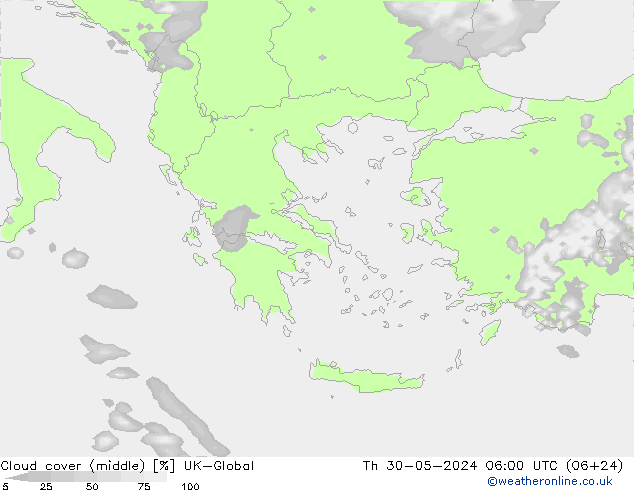 облака (средний) UK-Global чт 30.05.2024 06 UTC