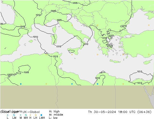 Chmura warstwa UK-Global czw. 30.05.2024 18 UTC