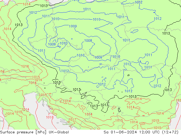 Surface pressure UK-Global Sa 01.06.2024 12 UTC