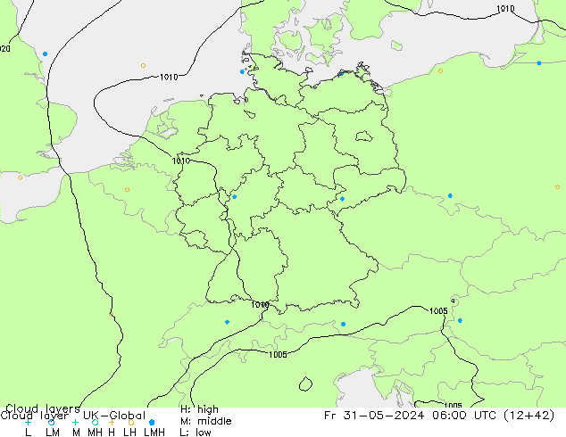 Cloud layer UK-Global ven 31.05.2024 06 UTC
