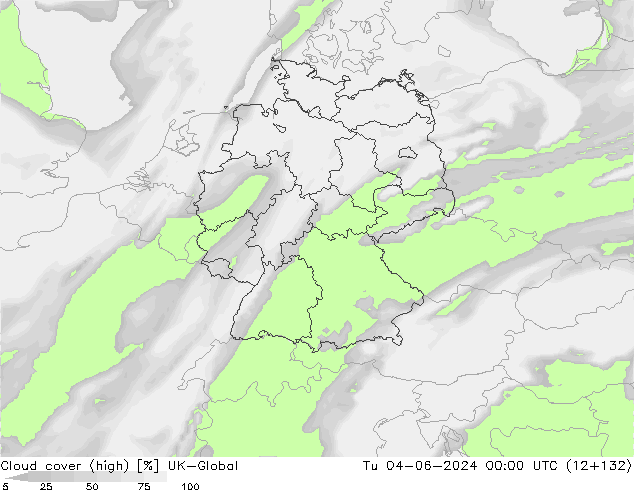 Nuages (élevé) UK-Global mar 04.06.2024 00 UTC