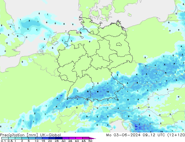 precipitação UK-Global Seg 03.06.2024 12 UTC