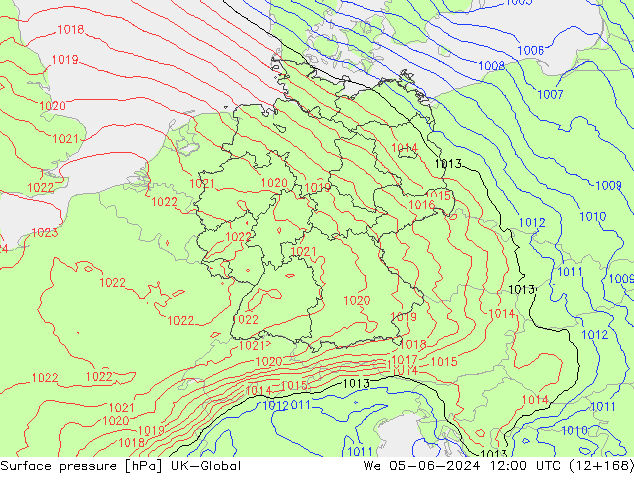 Bodendruck UK-Global Mi 05.06.2024 12 UTC