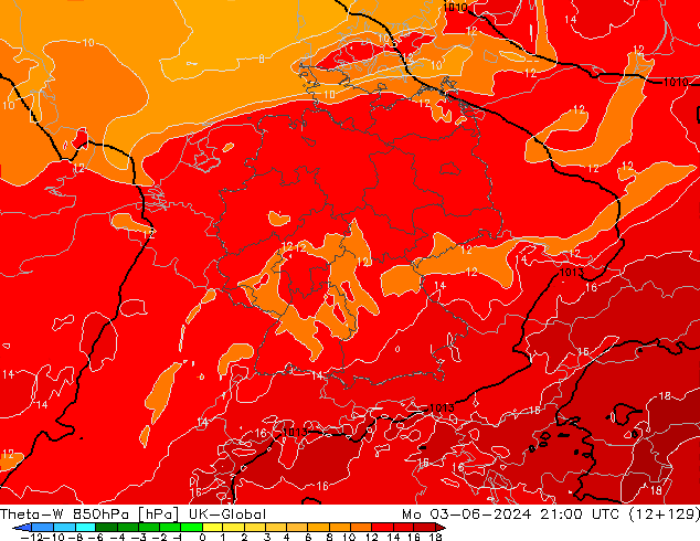 Theta-W 850hPa UK-Global  03.06.2024 21 UTC