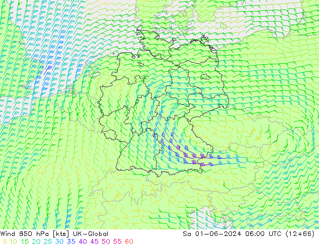 Wind 850 hPa UK-Global Sa 01.06.2024 06 UTC