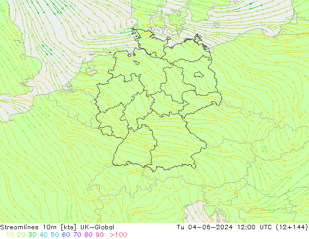 Streamlines 10m UK-Global Tu 04.06.2024 12 UTC