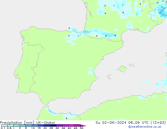 precipitação UK-Global Dom 02.06.2024 09 UTC