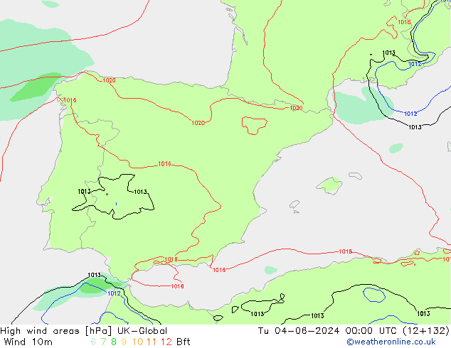 Windvelden UK-Global di 04.06.2024 00 UTC