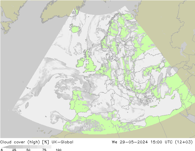 Wolken (hohe) UK-Global Mi 29.05.2024 15 UTC