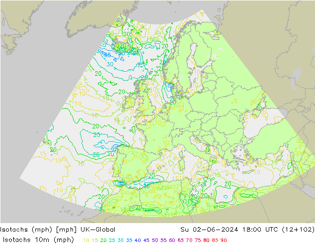 Isotachs (mph) UK-Global  02.06.2024 18 UTC