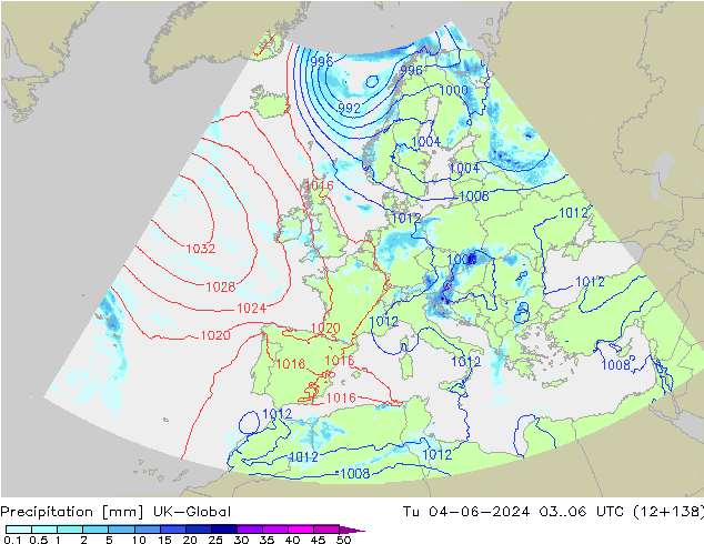 Yağış UK-Global Sa 04.06.2024 06 UTC