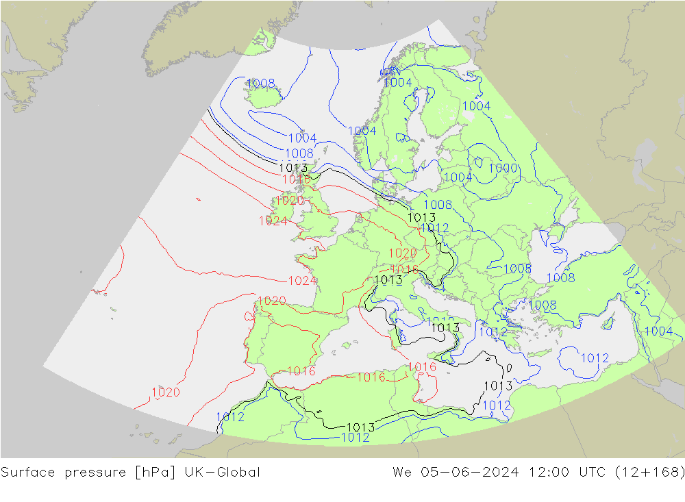 Bodendruck UK-Global Mi 05.06.2024 12 UTC