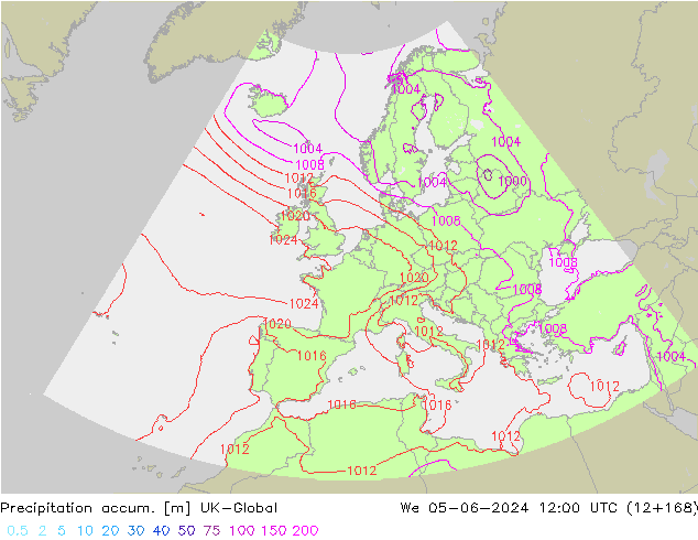 Precipitation accum. UK-Global ср 05.06.2024 12 UTC