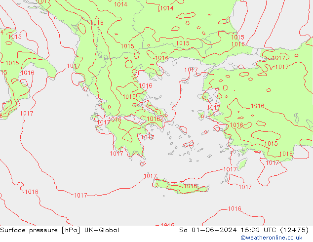 Surface pressure UK-Global Sa 01.06.2024 15 UTC