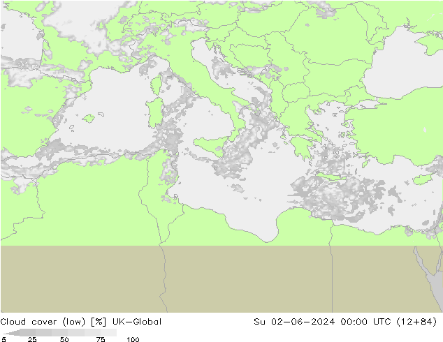 Nubes bajas UK-Global dom 02.06.2024 00 UTC