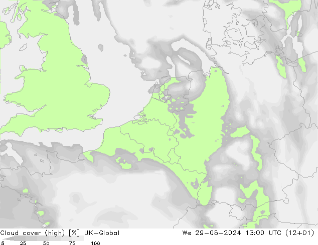 Wolken (hohe) UK-Global Mi 29.05.2024 13 UTC