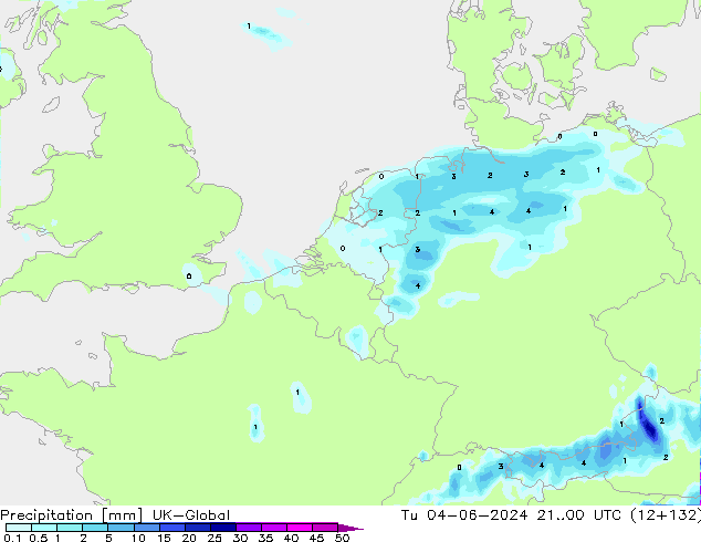 осадки UK-Global вт 04.06.2024 00 UTC