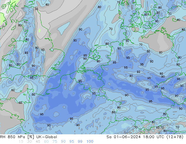 RH 850 hPa UK-Global Sa 01.06.2024 18 UTC