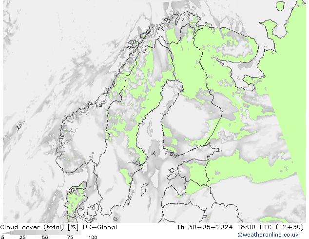 nuvens (total) UK-Global Qui 30.05.2024 18 UTC