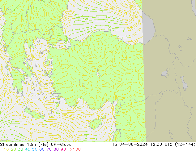 Streamlines 10m UK-Global Tu 04.06.2024 12 UTC