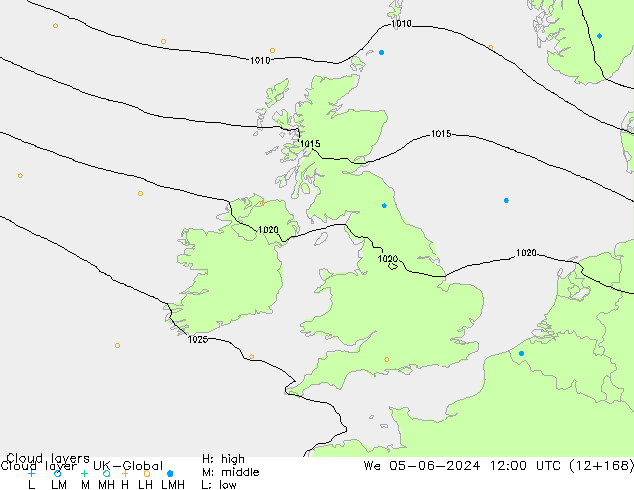 Cloud layer UK-Global  05.06.2024 12 UTC