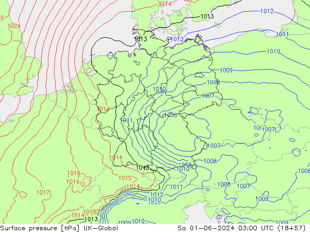 Luchtdruk (Grond) UK-Global za 01.06.2024 03 UTC