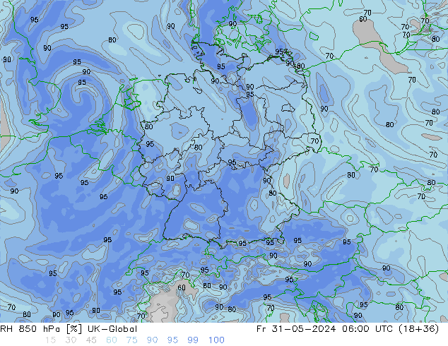 RV 850 hPa UK-Global vr 31.05.2024 06 UTC