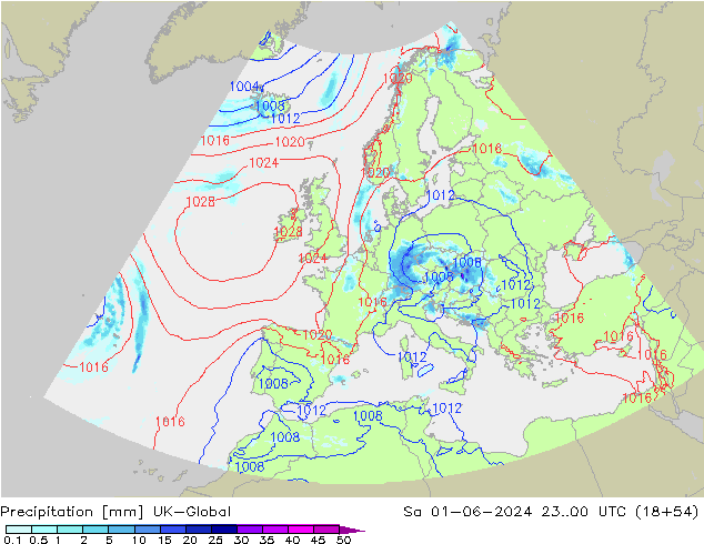 precipitação UK-Global Sáb 01.06.2024 00 UTC