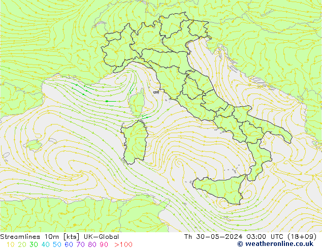 Stromlinien 10m UK-Global Do 30.05.2024 03 UTC