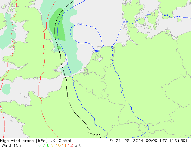 High wind areas UK-Global Sex 31.05.2024 00 UTC