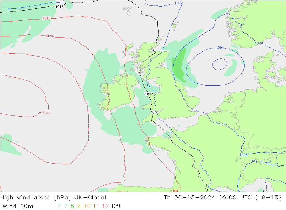 High wind areas UK-Global Qui 30.05.2024 09 UTC