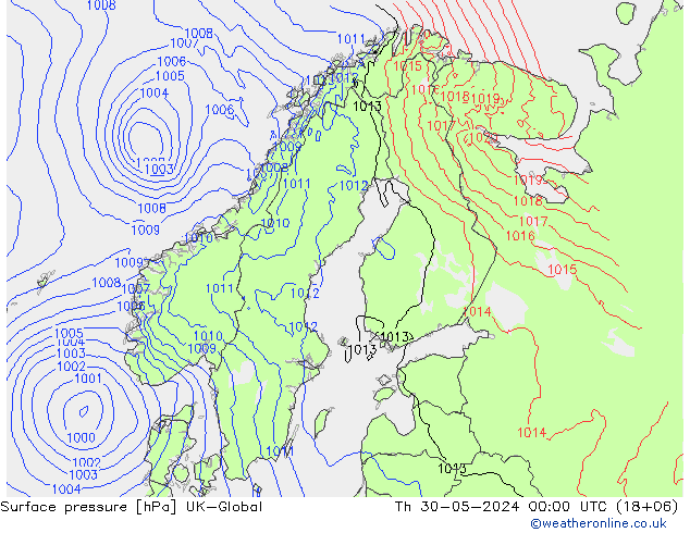 ciśnienie UK-Global czw. 30.05.2024 00 UTC