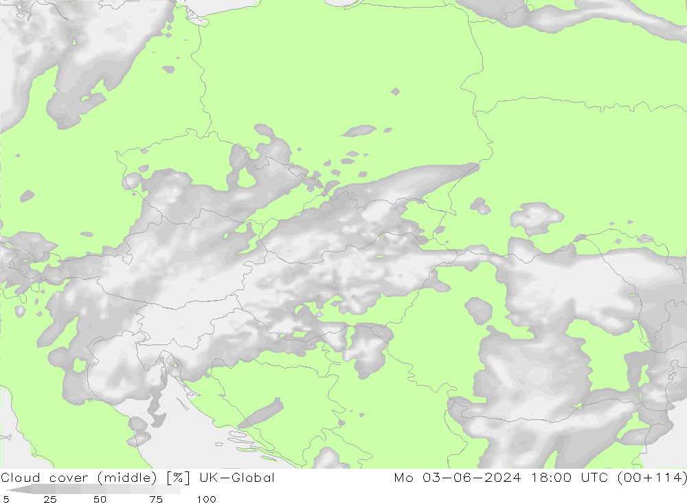 zachmurzenie (środk.) UK-Global pon. 03.06.2024 18 UTC