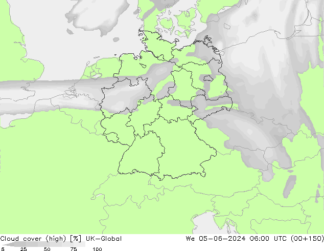 Wolken (hohe) UK-Global Mi 05.06.2024 06 UTC