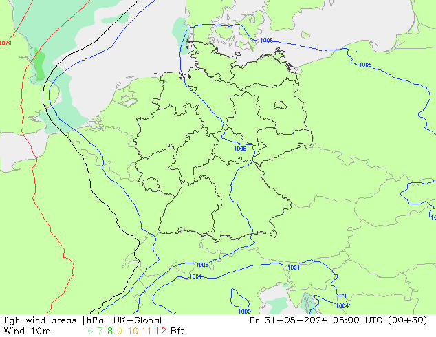 yüksek rüzgarlı alanlar UK-Global Cu 31.05.2024 06 UTC