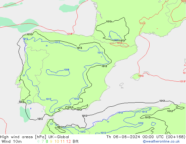 High wind areas UK-Global Th 06.06.2024 00 UTC